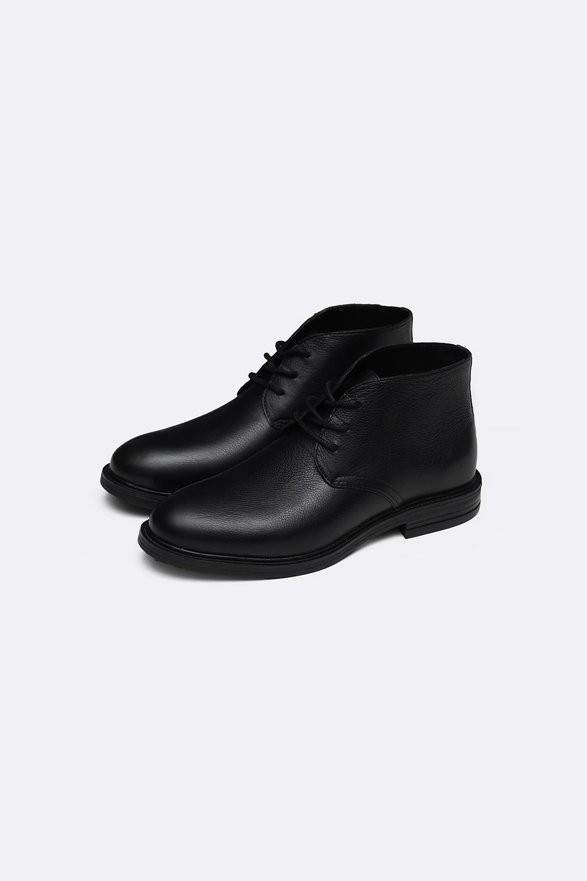 LACE UP LEATHER CHUKKA BOOT - Image 8