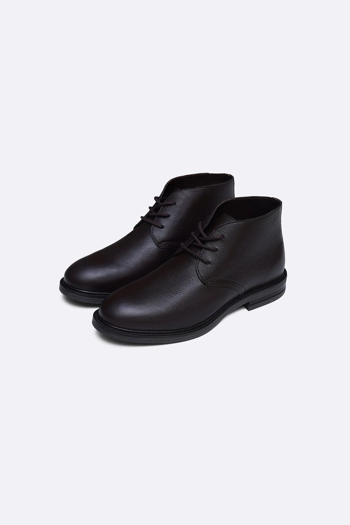 LACE UP LEATHER CHUKKA BOOT - Image 6