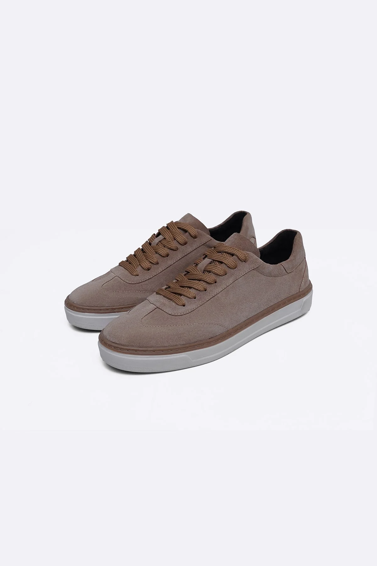 LACE-UP LEATHER SNEAKERS - Image 6