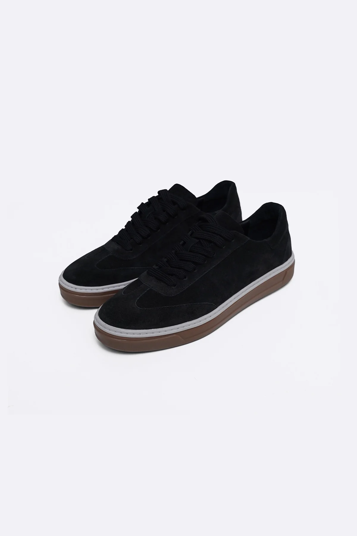 LACE-UP LEATHER SNEAKERS - Image 6