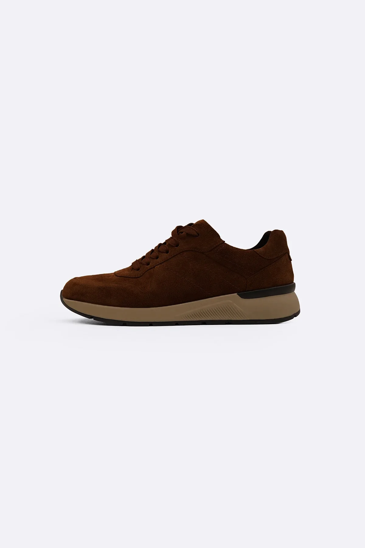 LACE-UP LEATHER SNEAKERS - Image 3
