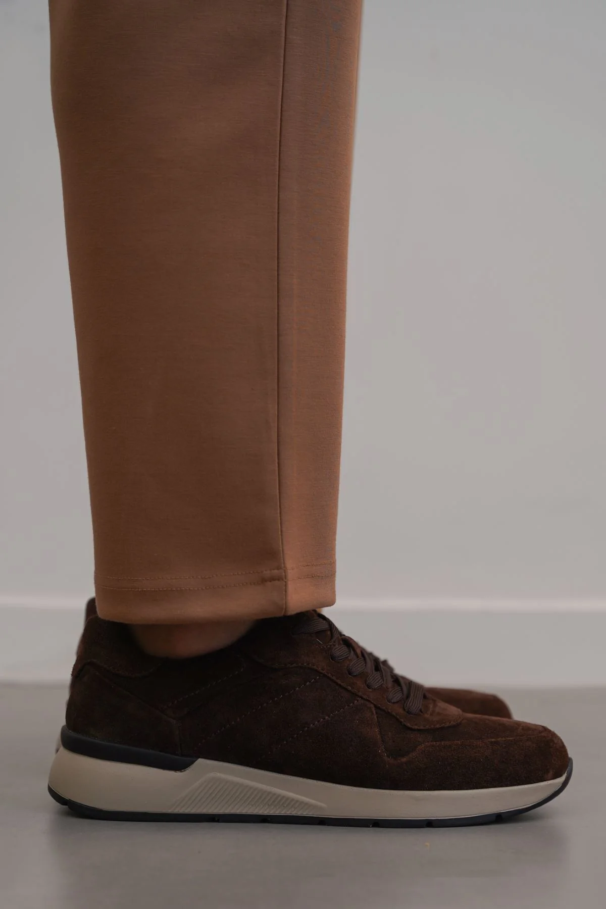LACE-UP LEATHER SNEAKERS - Image 4