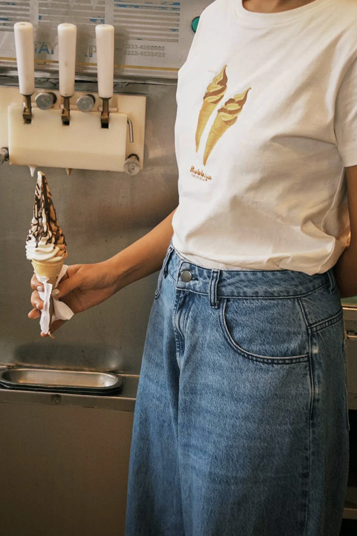 LAMA X ROBBIYA CONE TEE