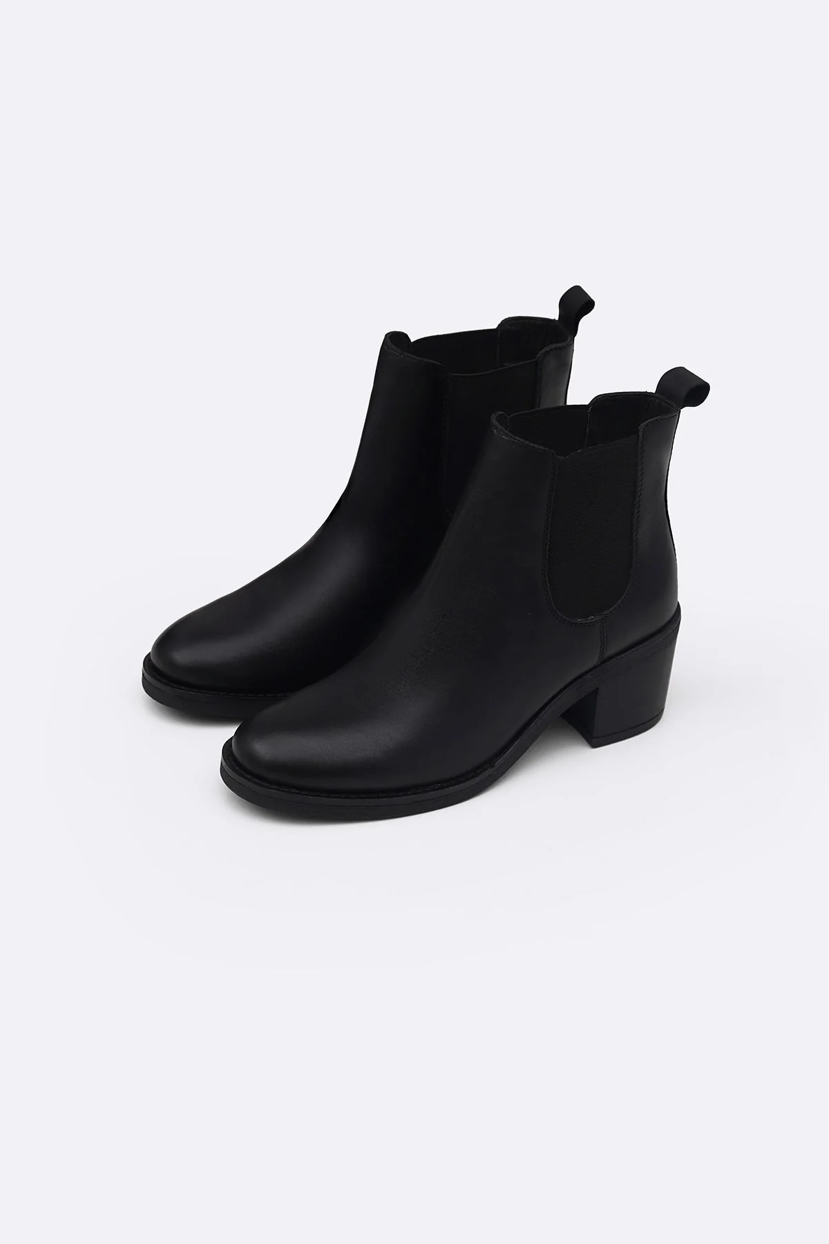 BLOCK LEATHER BOOTS - Image 8