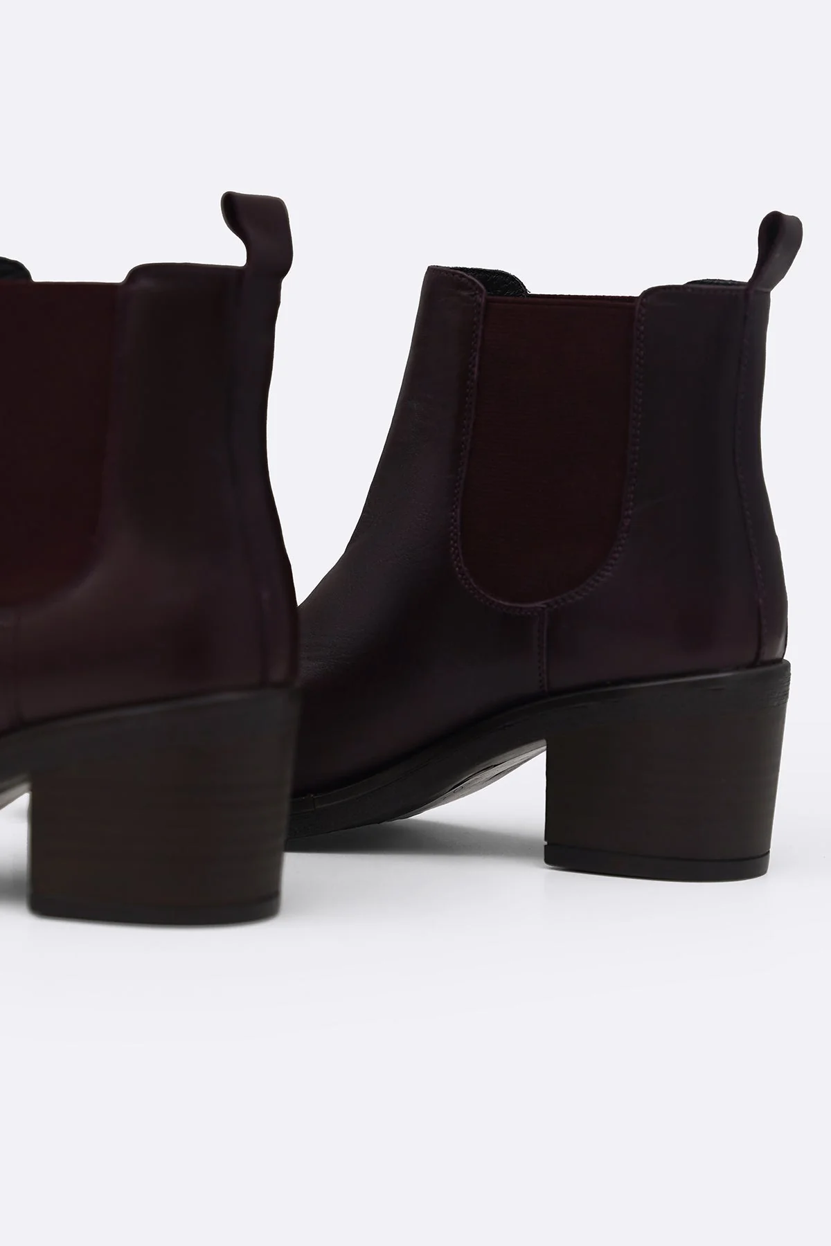 BLOCK LEATHER BOOTS - Image 3