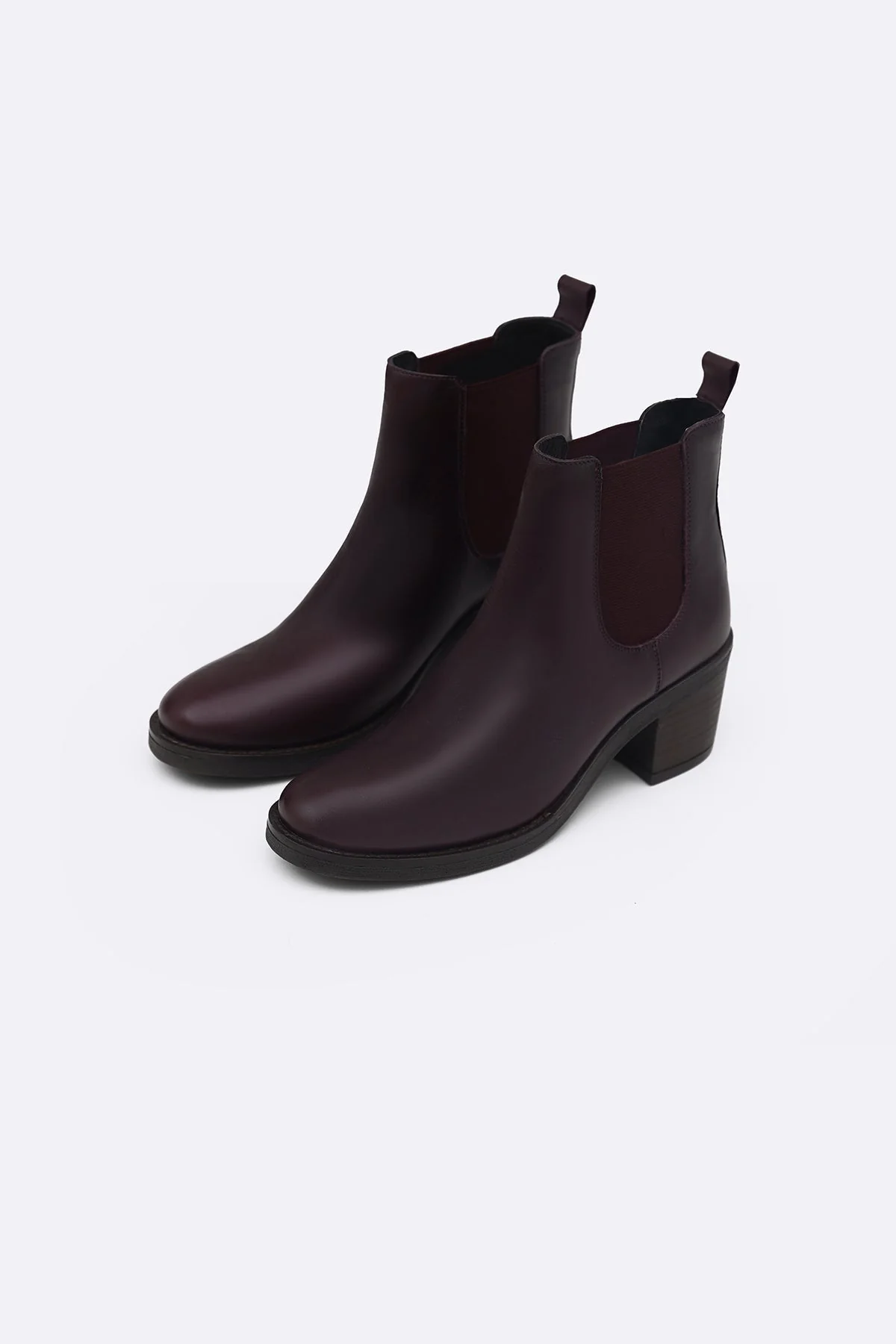 BLOCK LEATHER BOOTS - Image 8