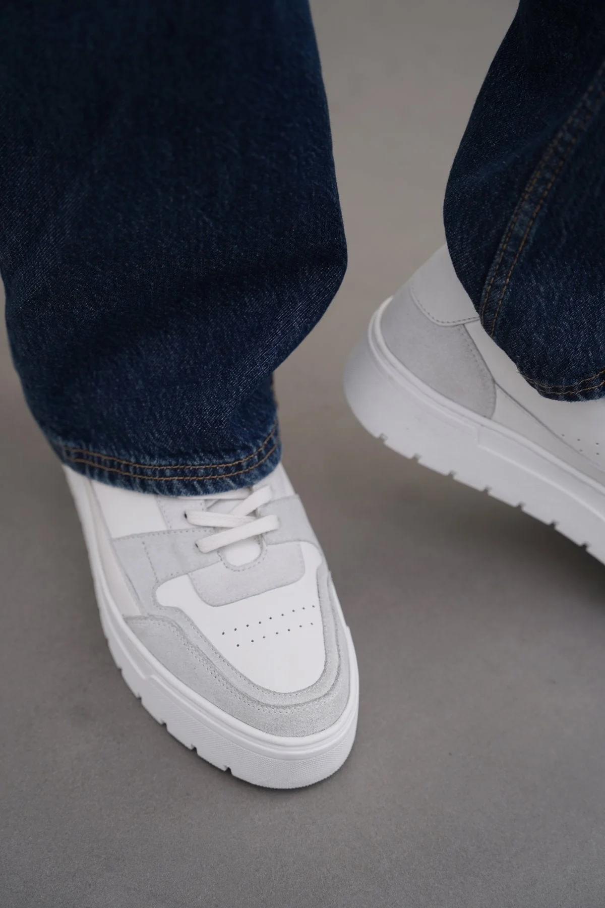 LEATHER CHUNKY SNEAKERS - Image 2
