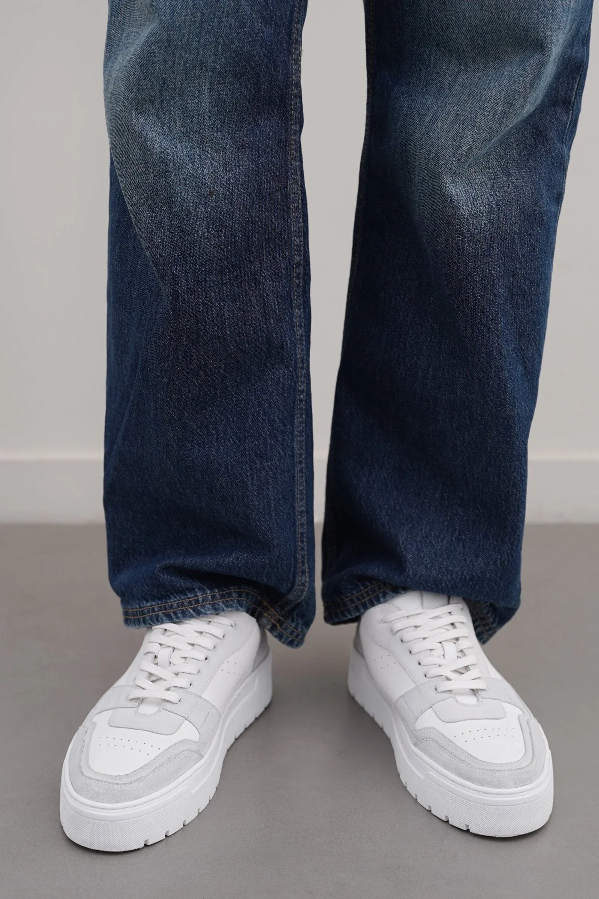 LEATHER CHUNKY SNEAKERS - Image 3