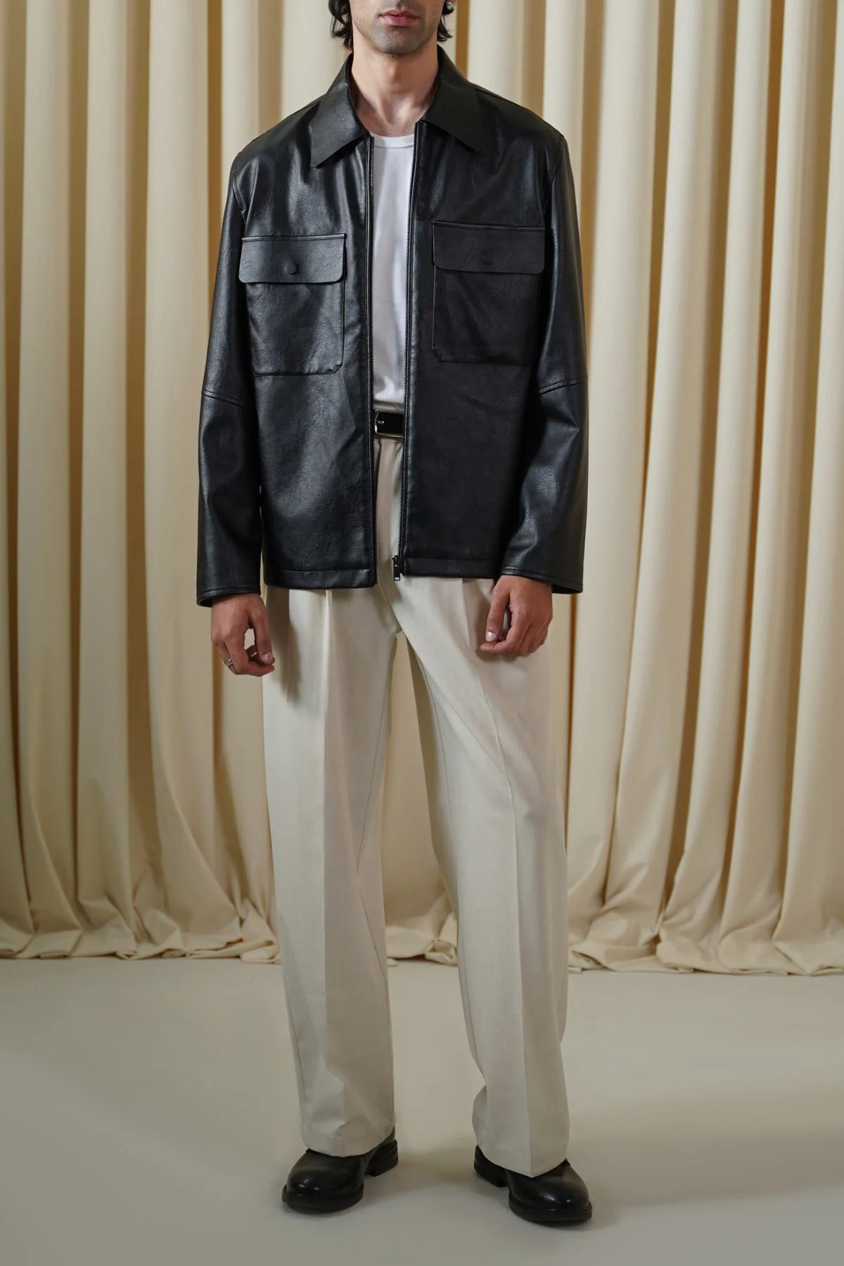 LEATHER EFFECT JACKET