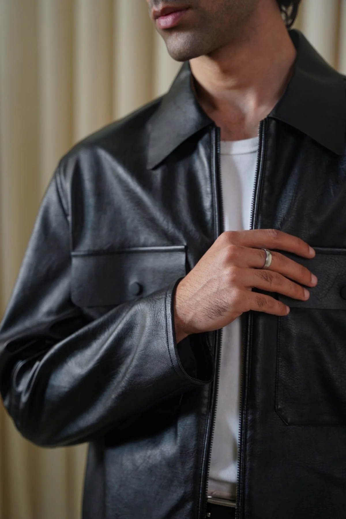 LEATHER EFFECT JACKET - Image 2