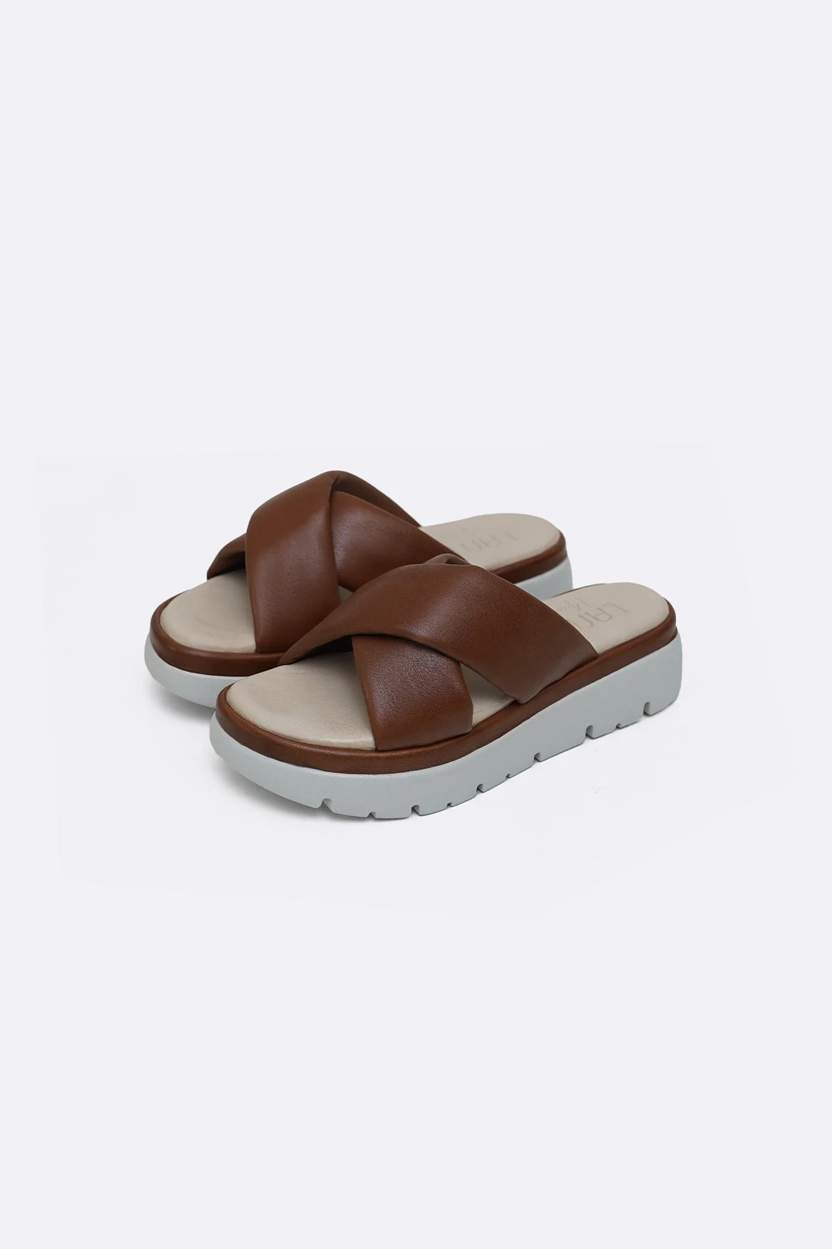 LEATHER MAMA CROSS SLIDES - Image 6