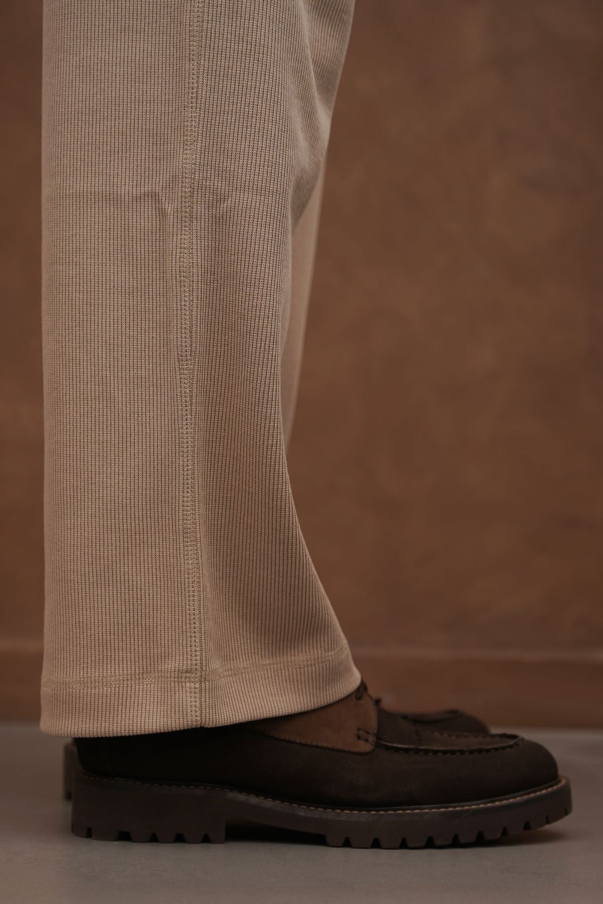 LEATHER MOC-TOE SHOES - Image 5