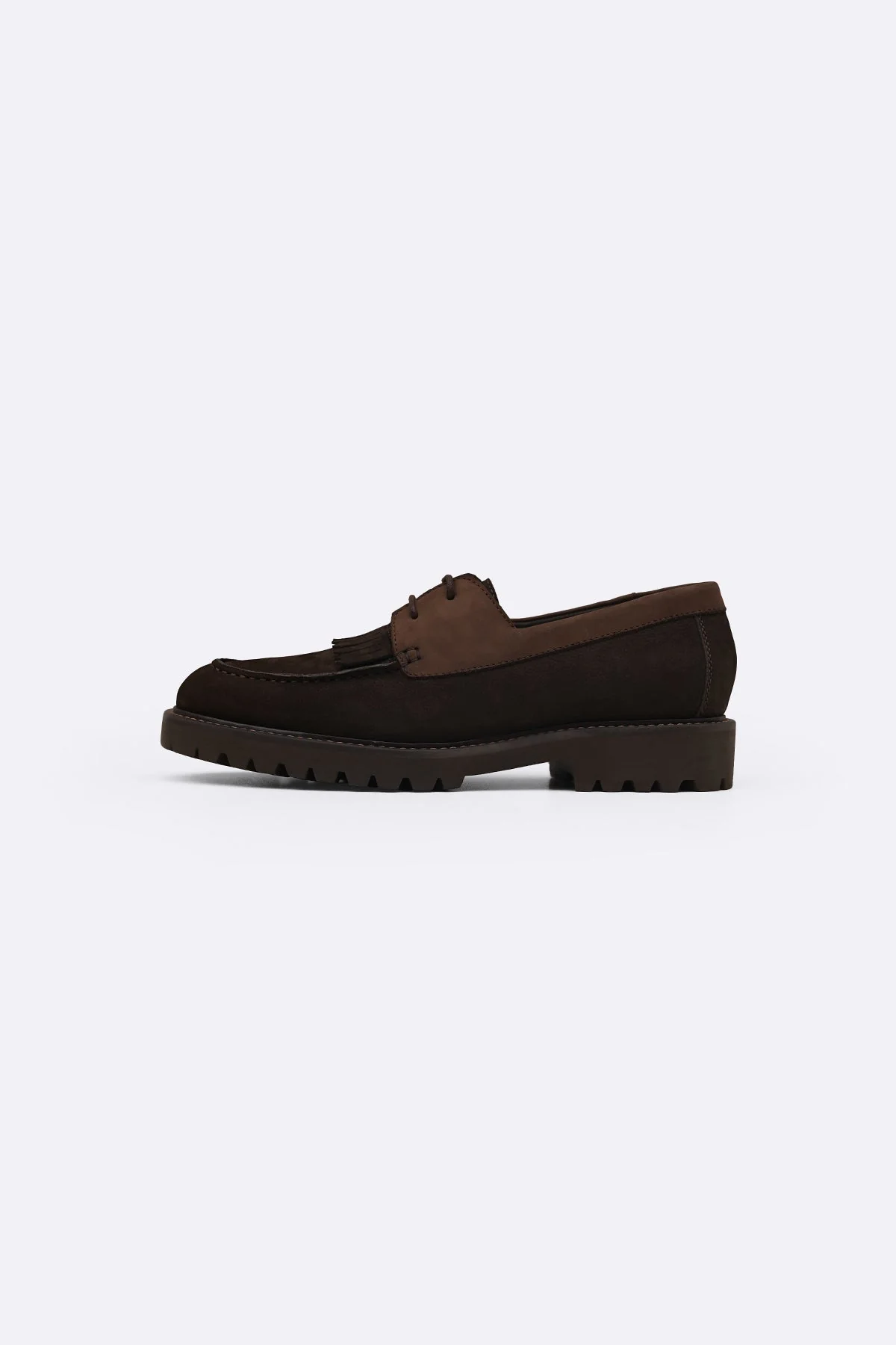 LEATHER MOC-TOE SHOES - Image 8