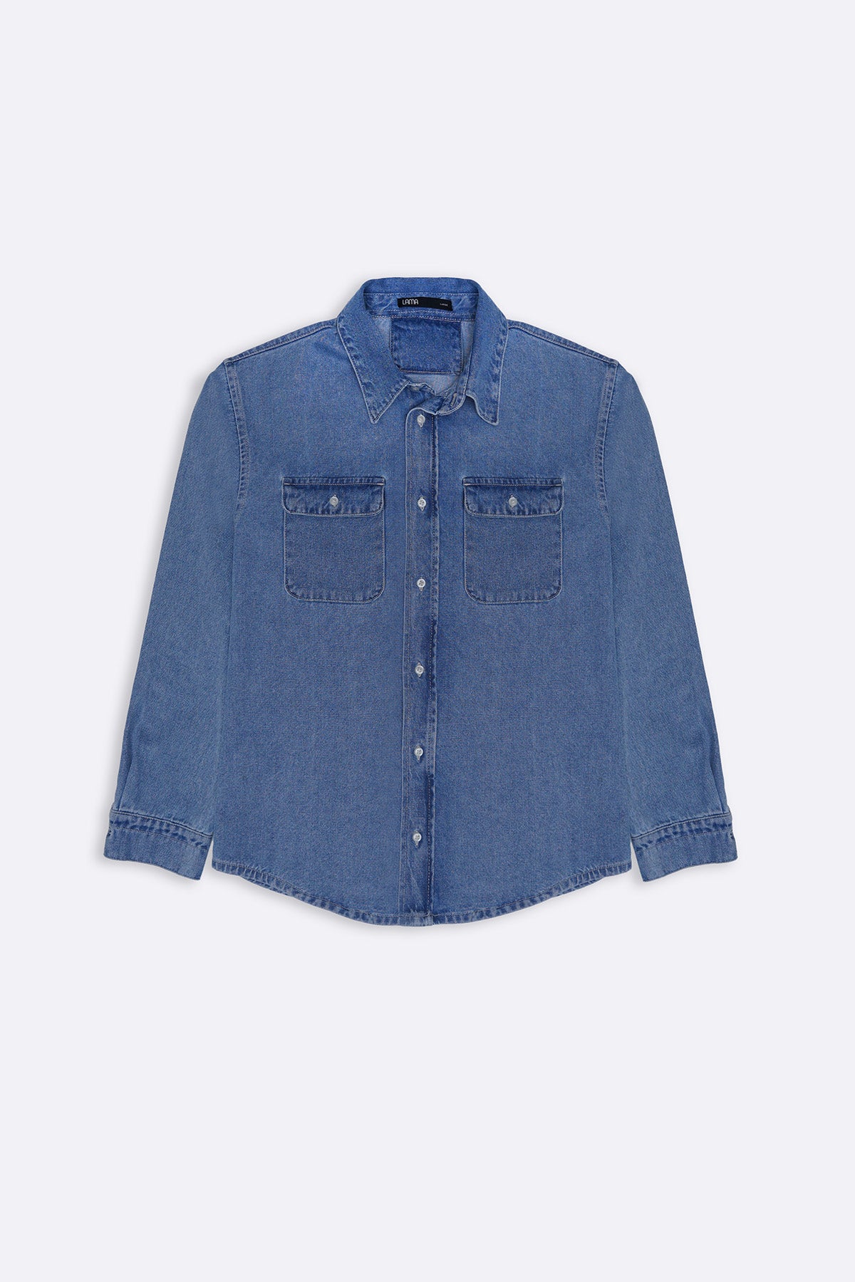 LIGHT WASH DENIM SHIRT - Image 2