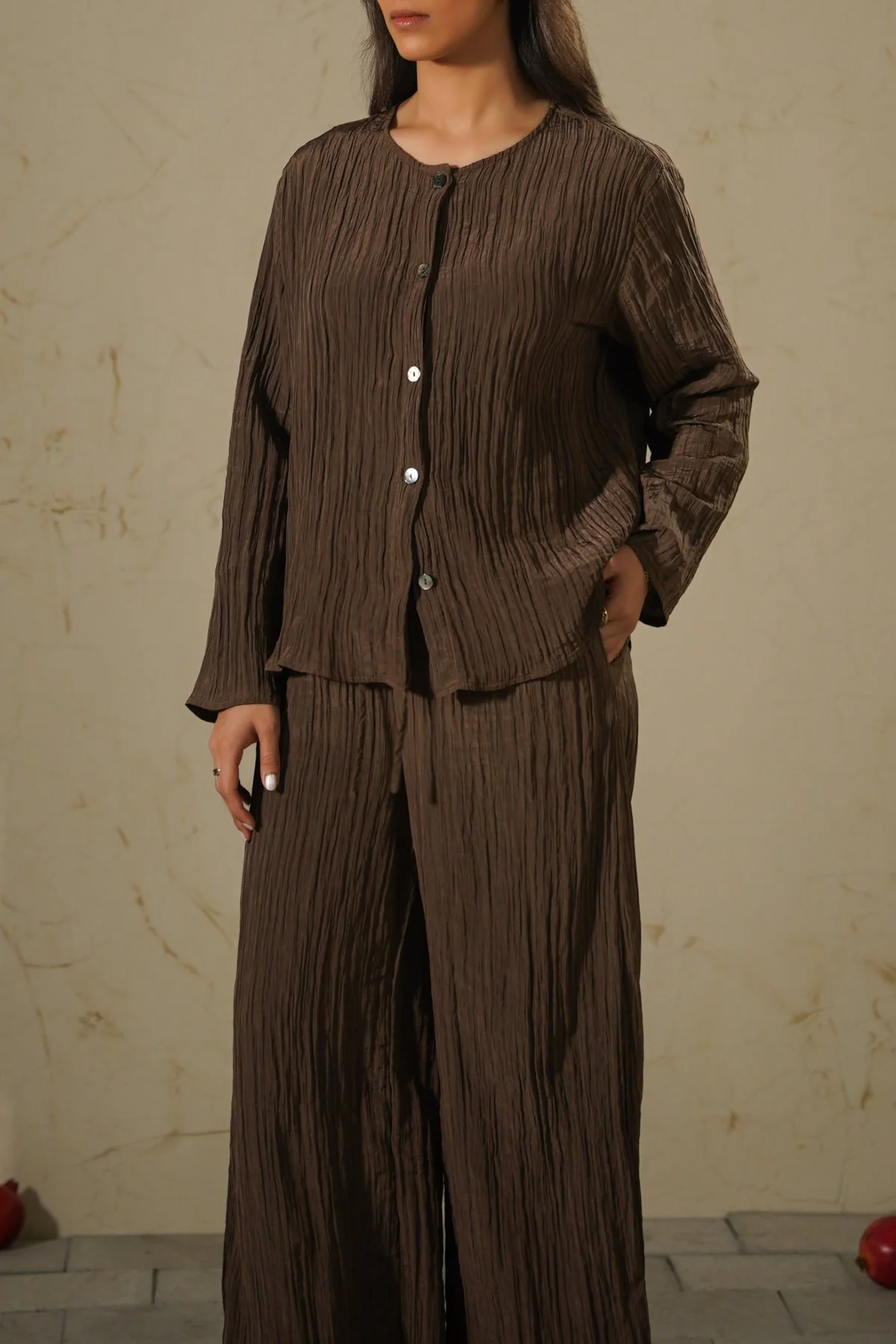 LIGHTWEIGHT CRINKLE TOP