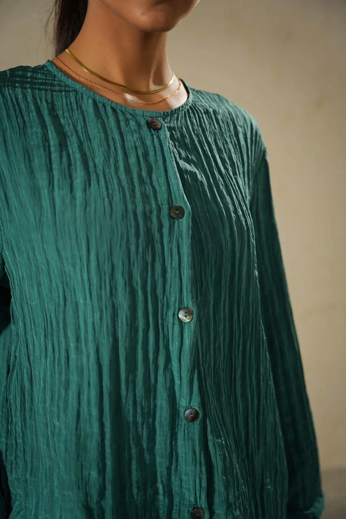 LIGHTWEIGHT CRINKLE TOP - Image 3
