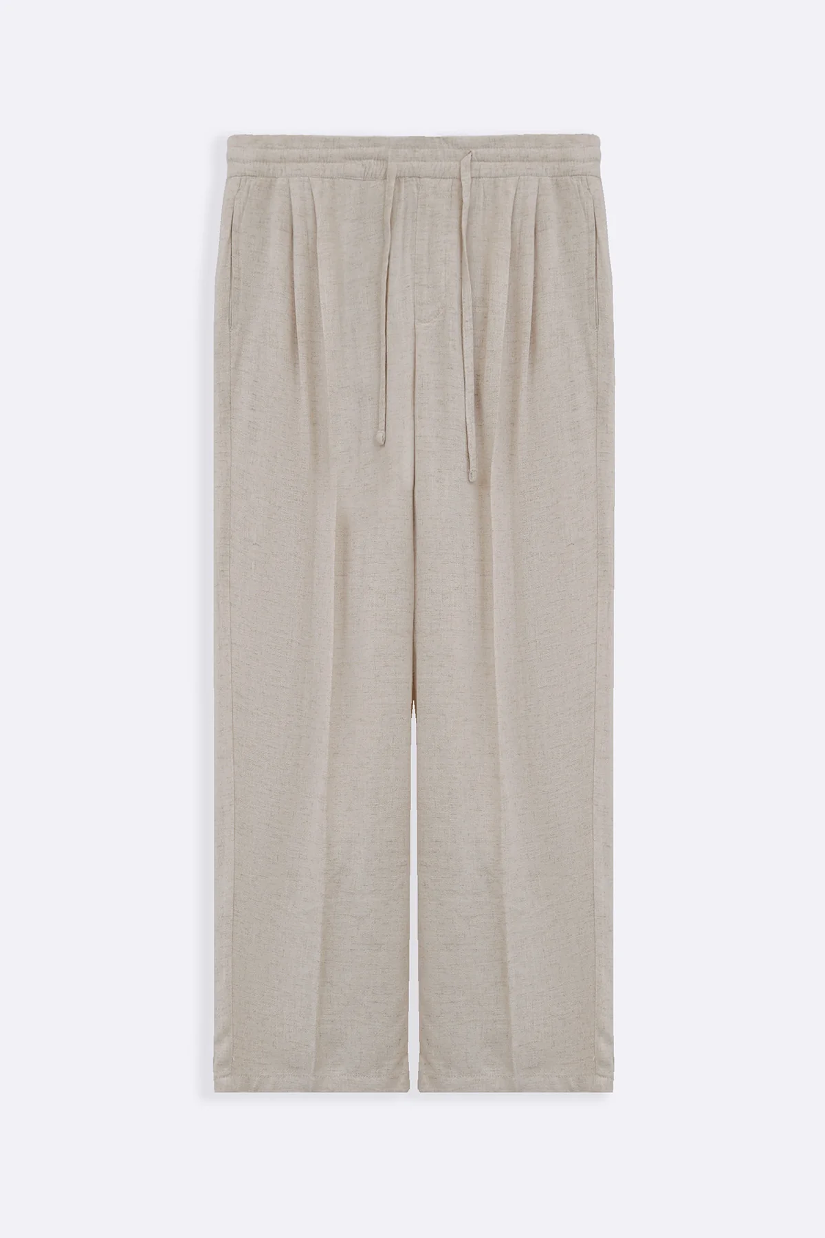 LINEN BLEND BAGGY PANTS - Image 2