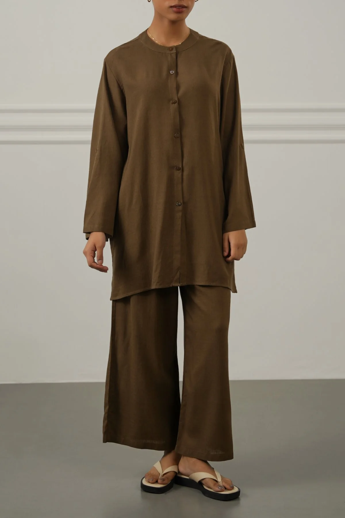 LINEN BLEND EASE SHIRT - Image 3