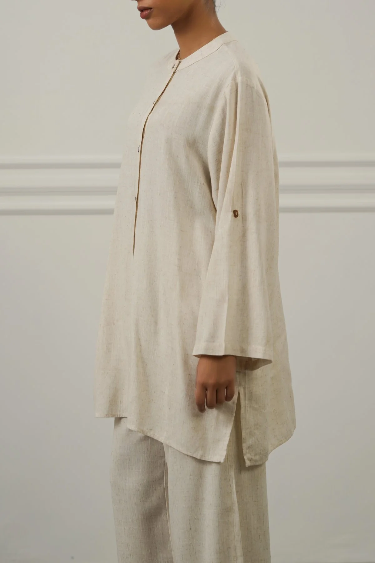 LINEN BLEND EASE SHIRT - Image 6