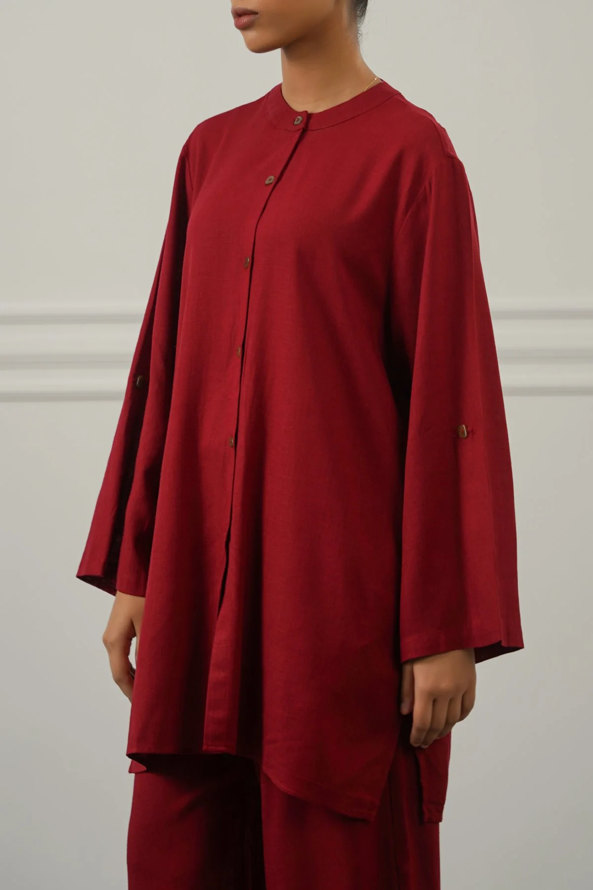 LINEN BLEND EASE SHIRT