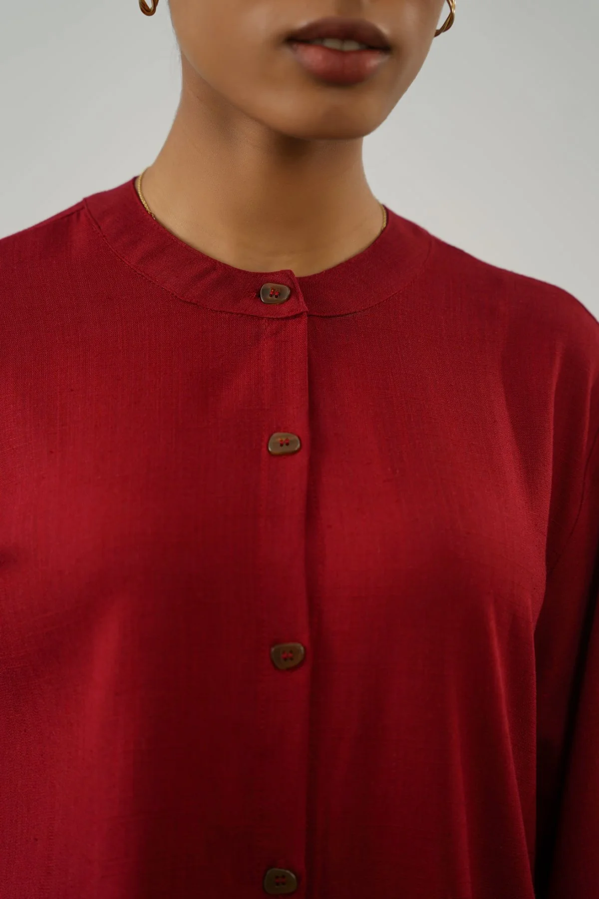 LINEN BLEND EASE SHIRT - Image 3