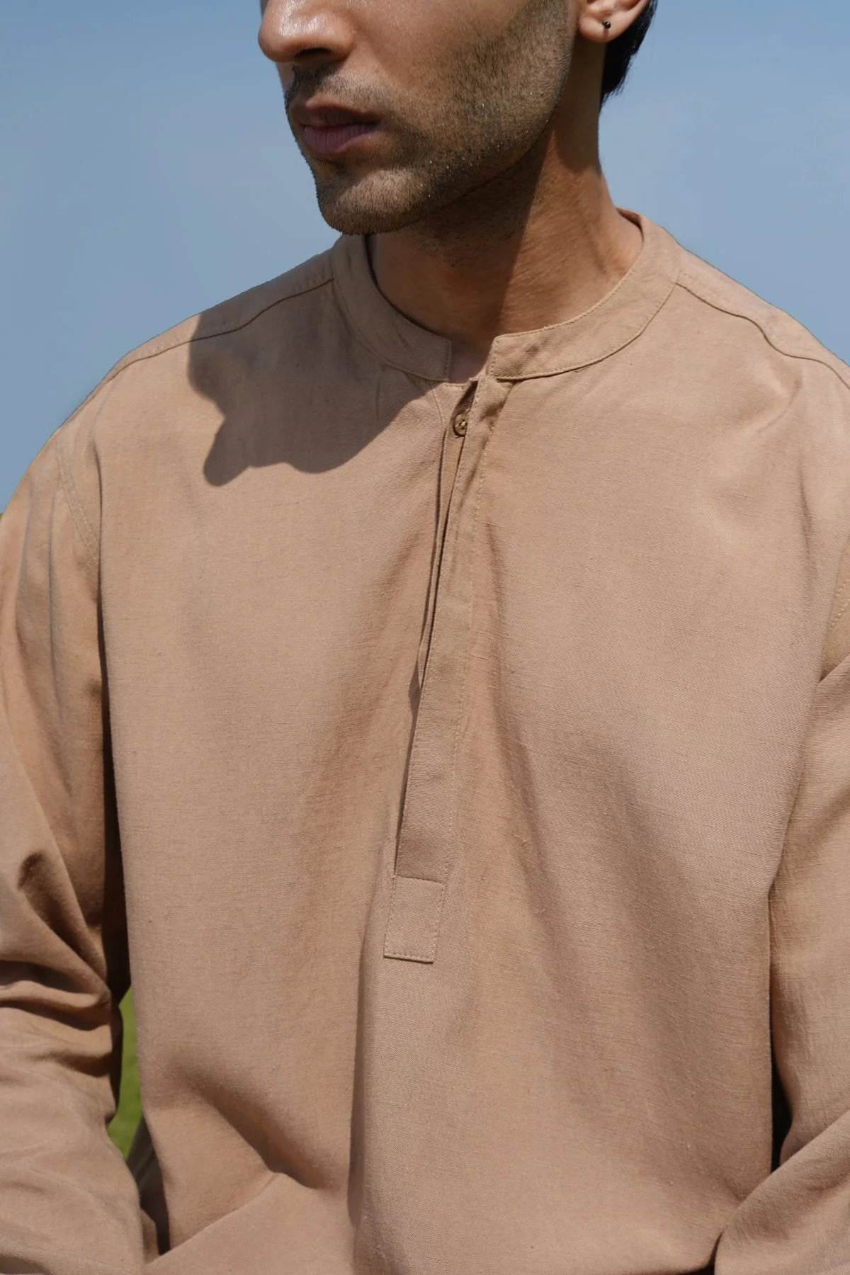 LINEN BLEND LONG SHIRT - Image 3