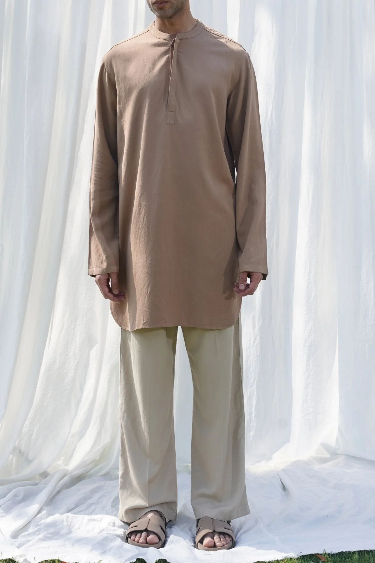 LINEN BLEND LONG SHIRT - Image 6