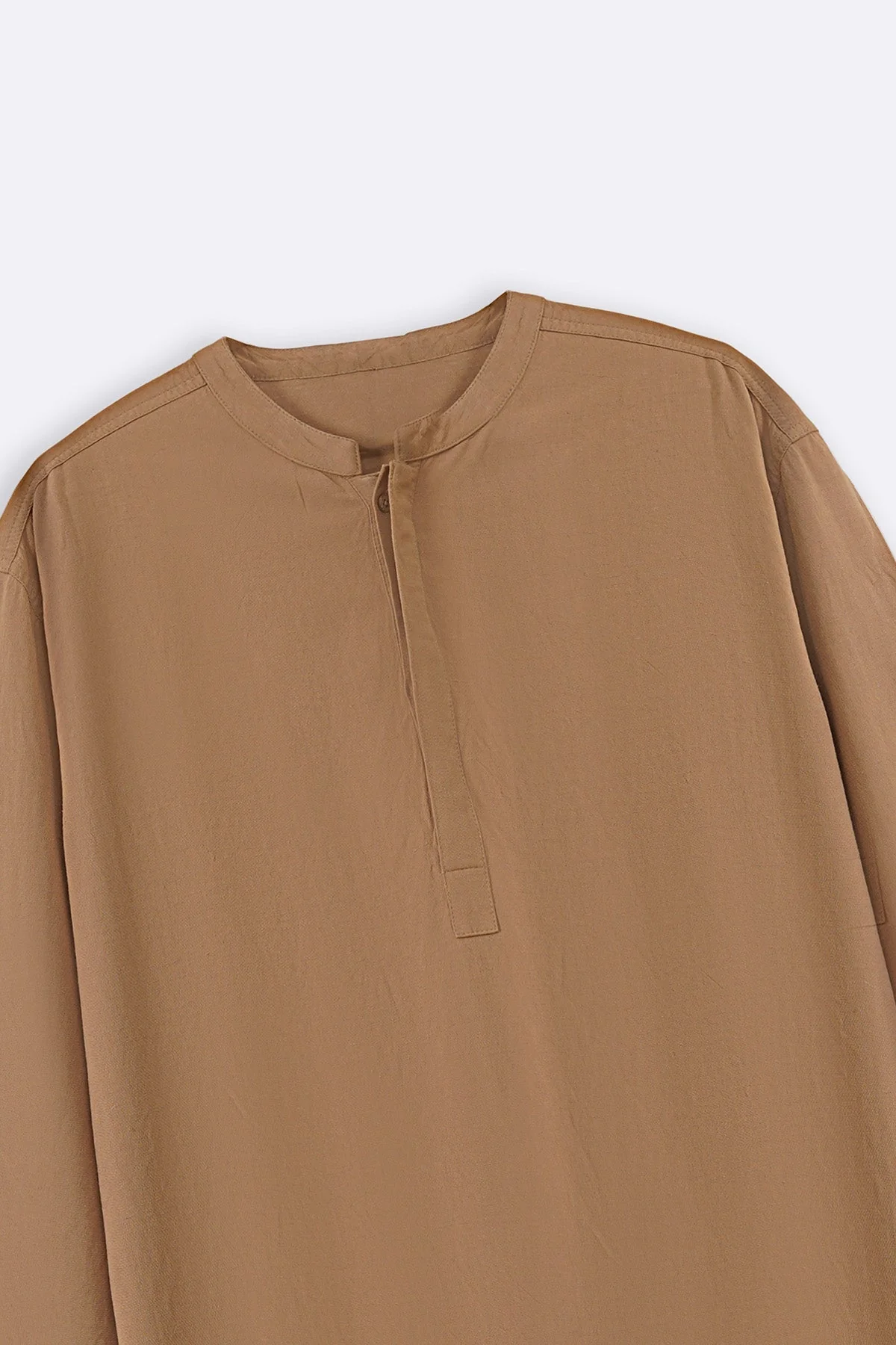 LINEN BLEND LONG SHIRT - Image 8