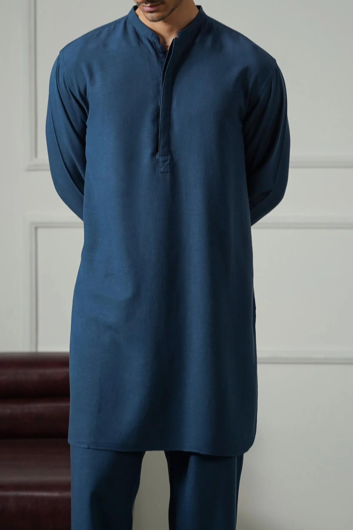 LINEN BLEND LONG SHIRT - Image 3