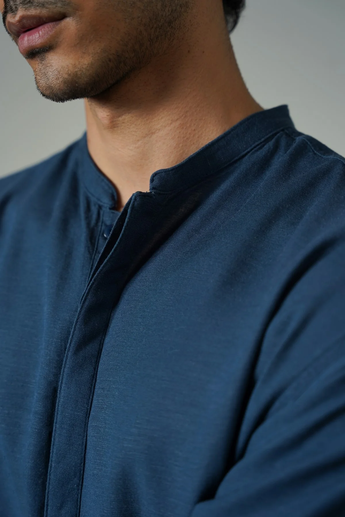 LINEN BLEND LONG SHIRT - Image 4