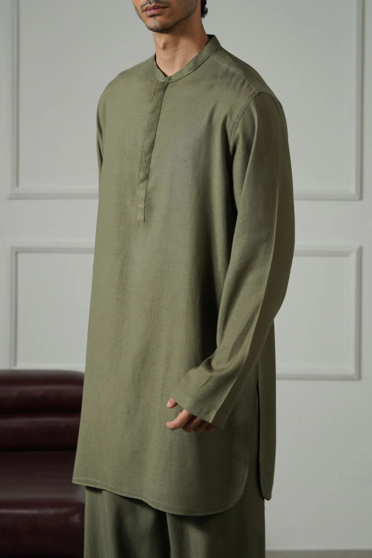 LINEN BLEND LONG SHIRT - Image 4