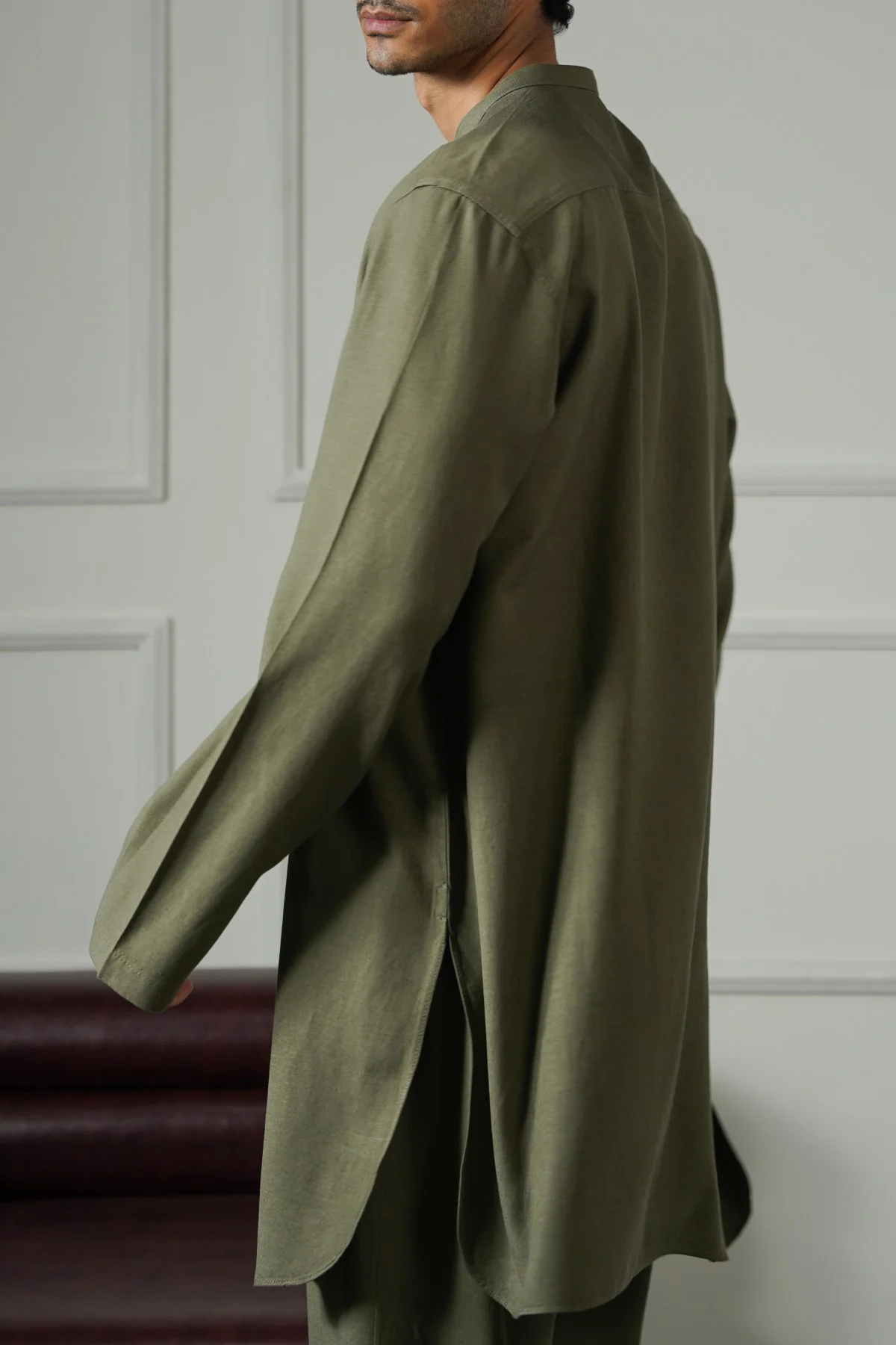 LINEN BLEND LONG SHIRT - Image 7