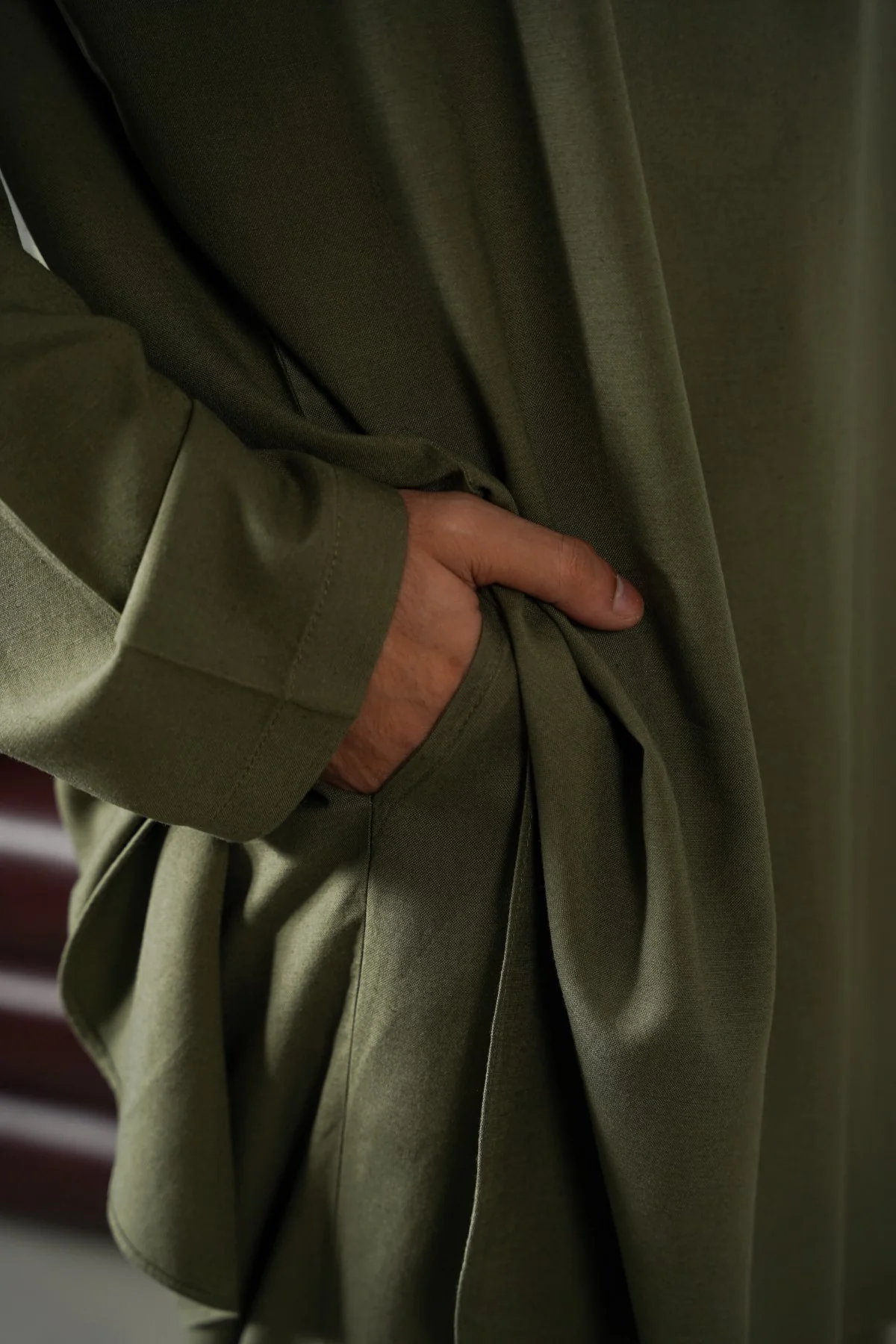 LINEN BLEND RELAXED TROUSERS - Image 3