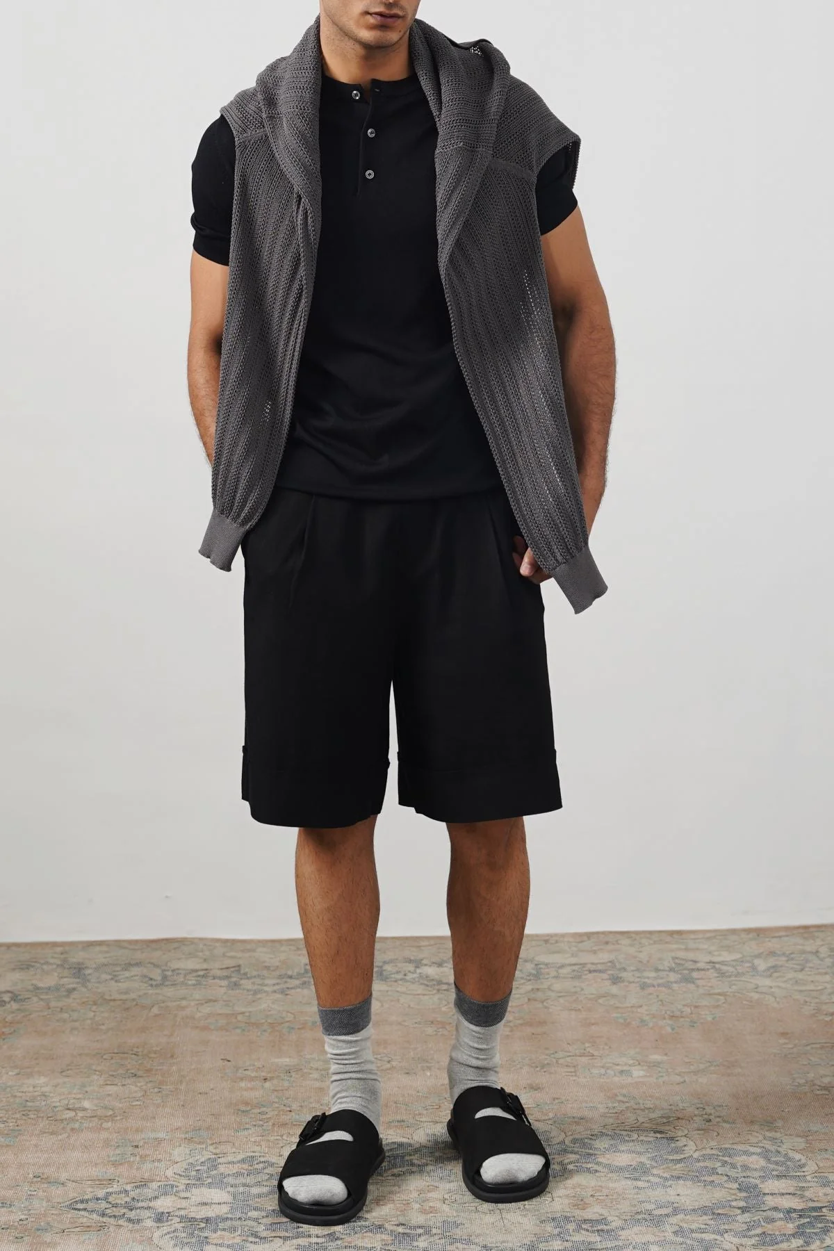LINEN BLEND SHORTS - Image 4