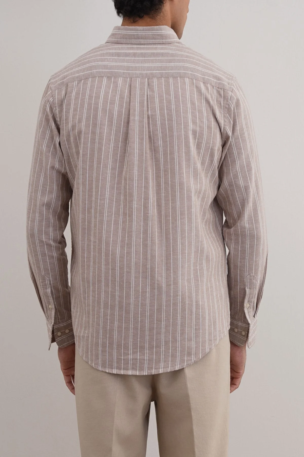 LINEN-BLEND STRIPED SHIRT - Image 6