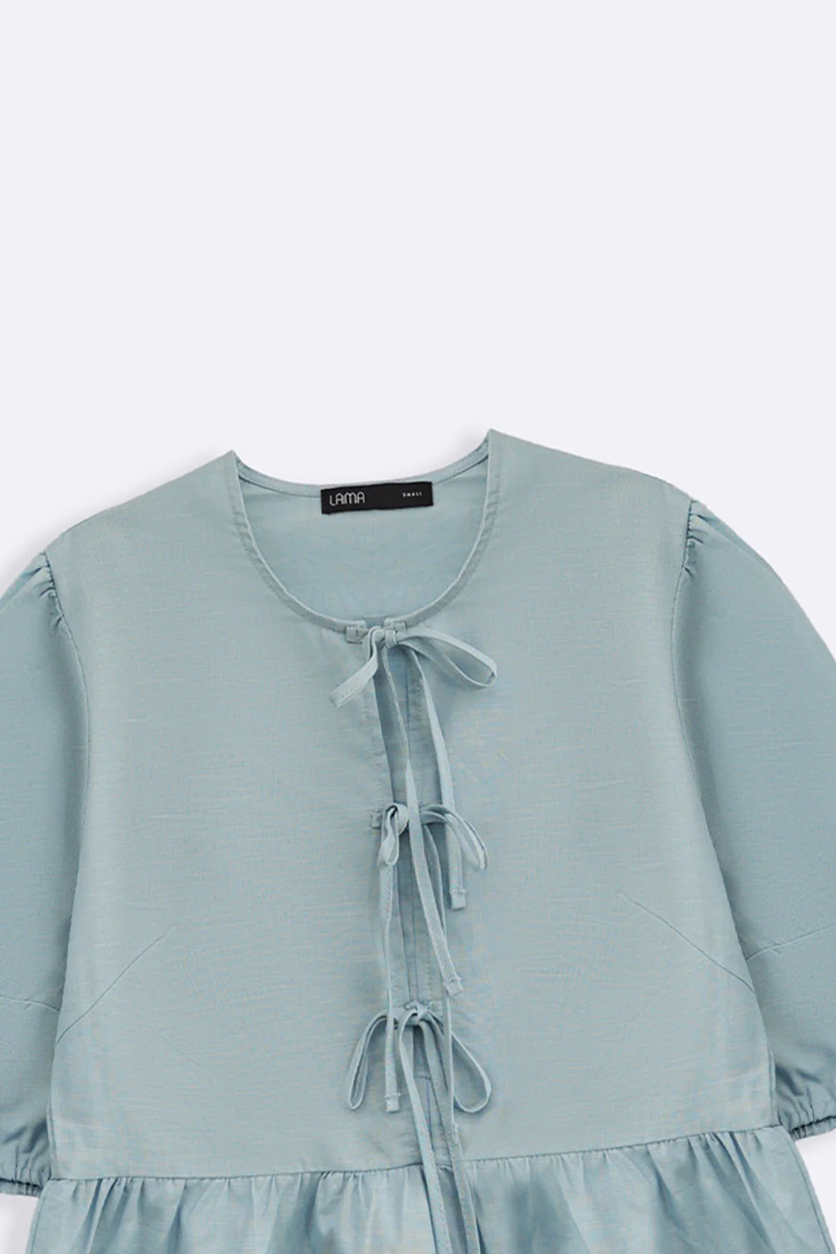 LINEN COTTON FLOUNCE TOP - Image 6