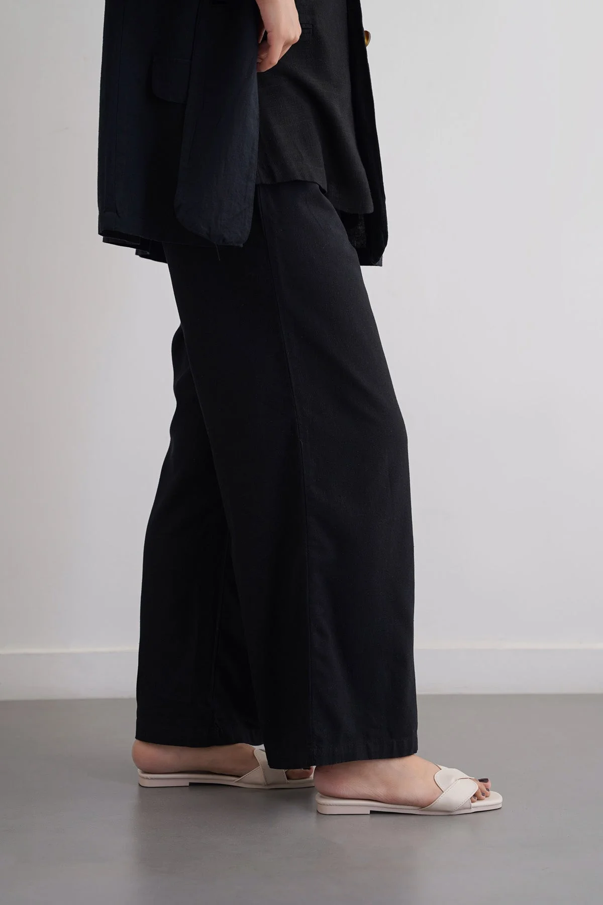 LINEN EASY TROUSERS - Image 3