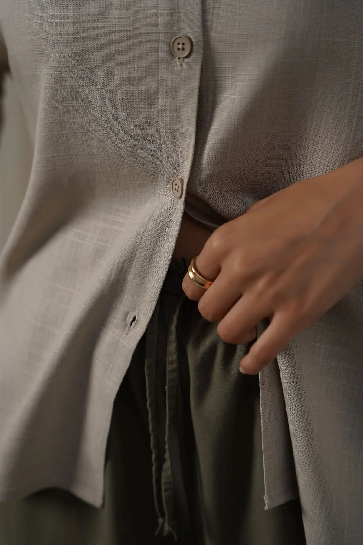 LINEN EASY TROUSERS - Image 3