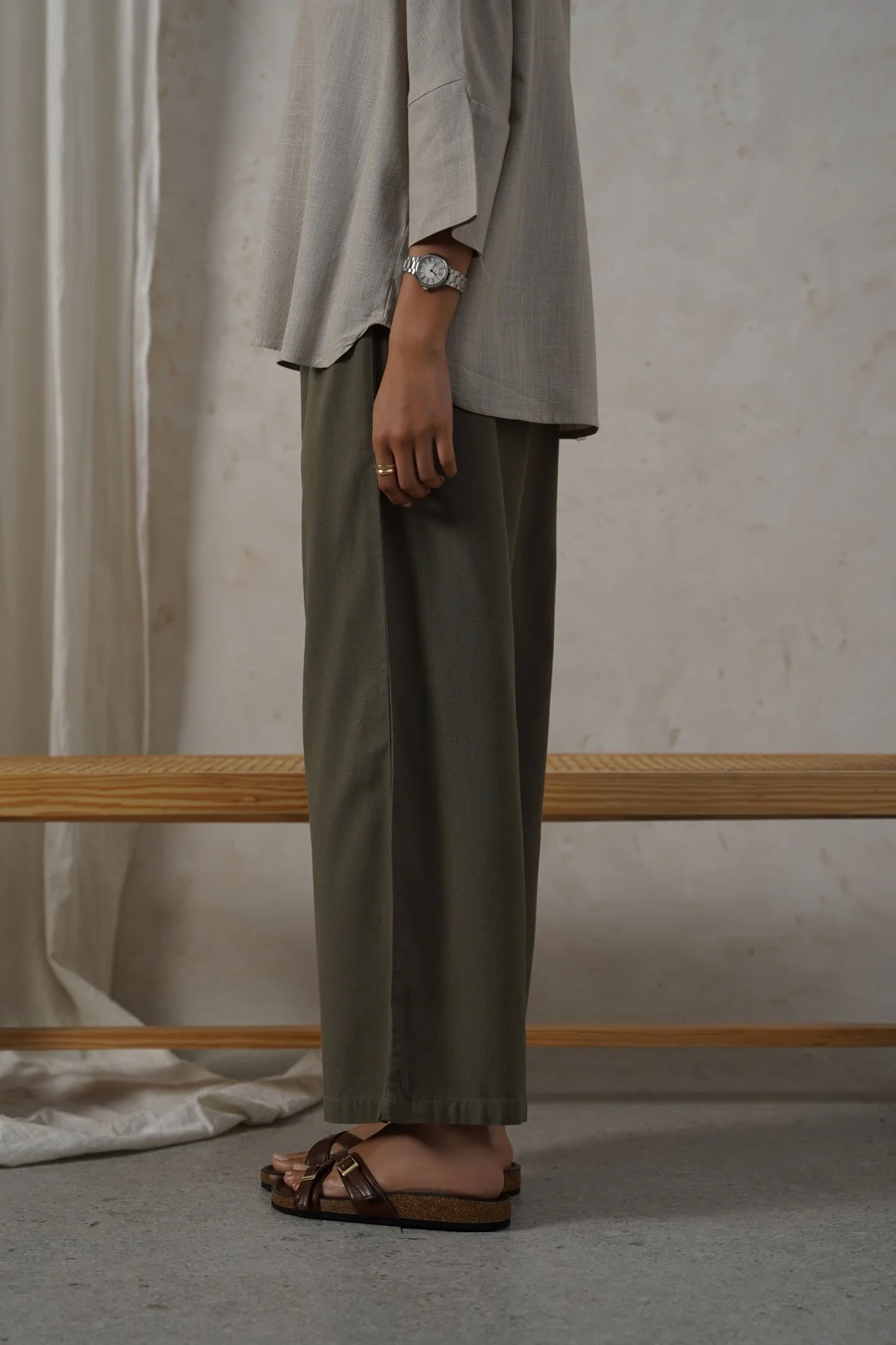 LINEN EASY TROUSERS - Image 4