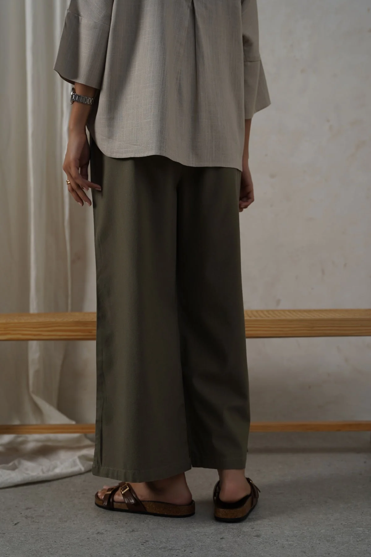 LINEN EASY TROUSERS - Image 5