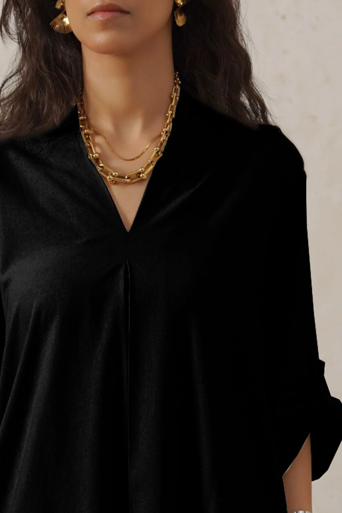 LINEN MIDI TUNIC - Image 3