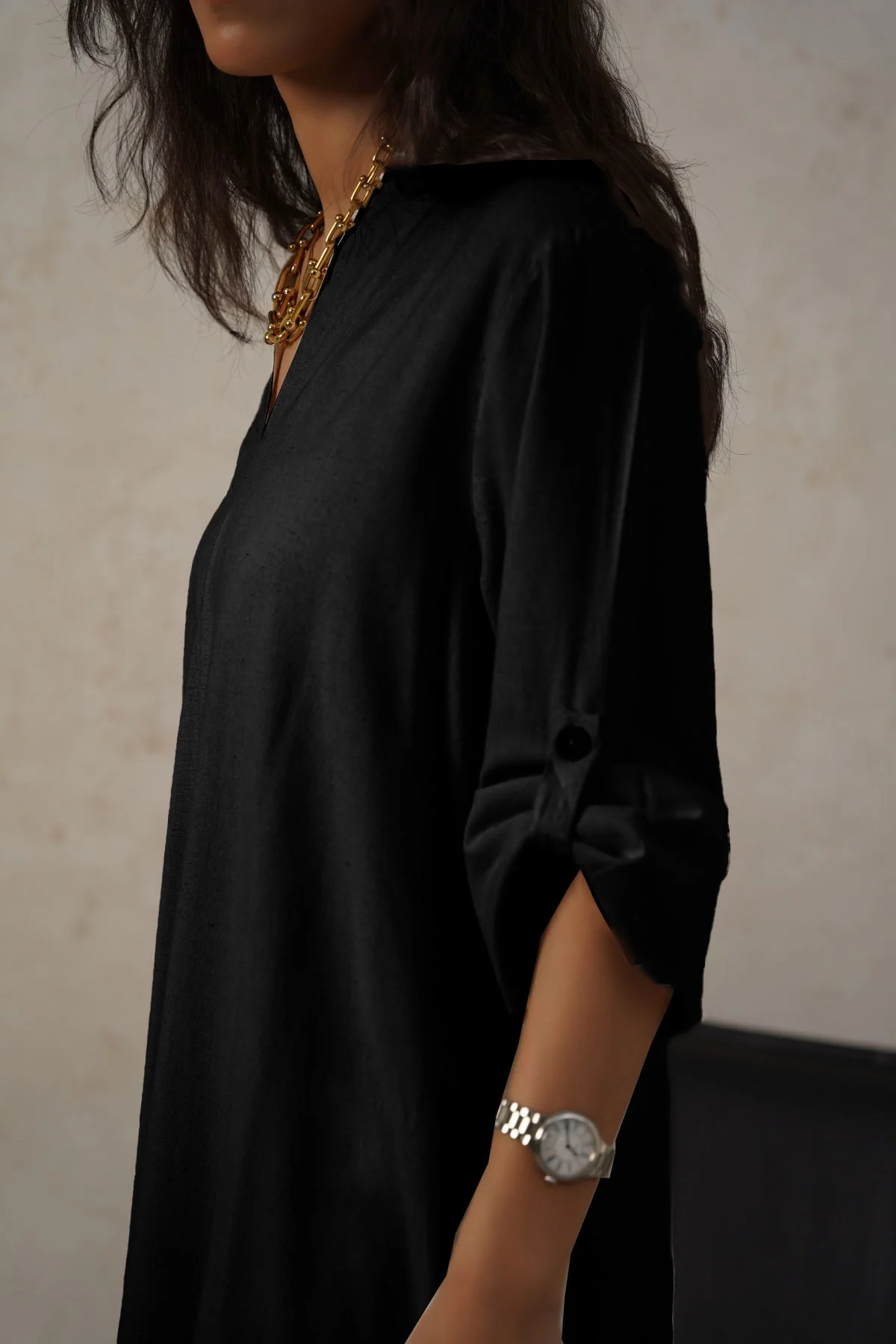 LINEN MIDI TUNIC - Image 4