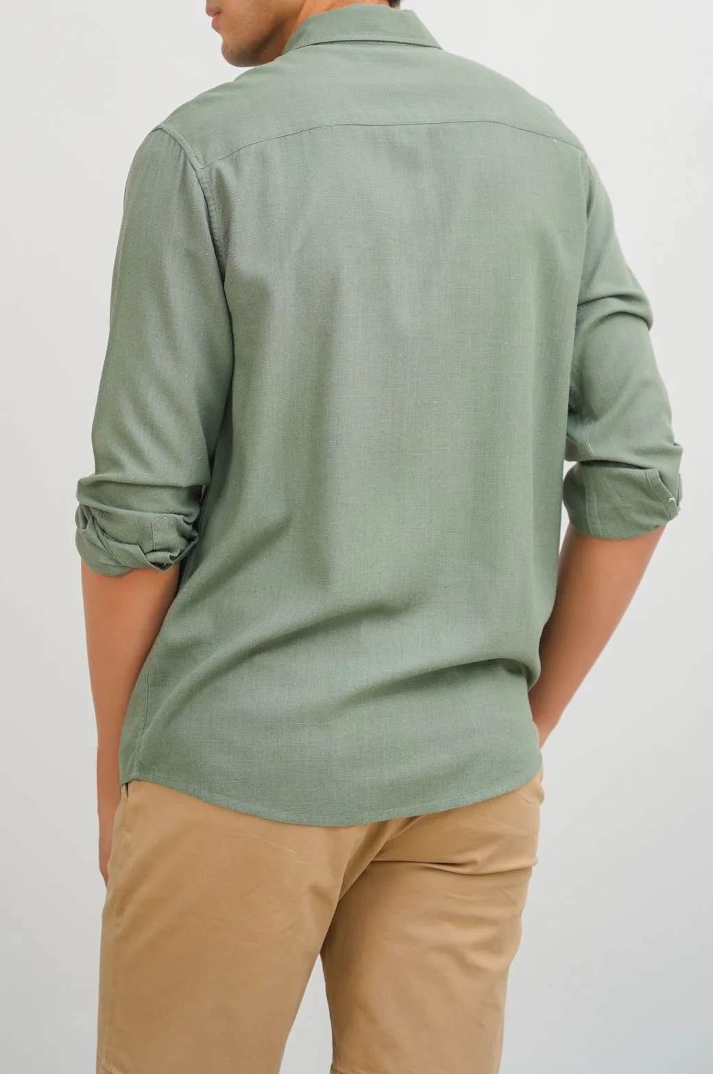LINEN SLUB COLLAR SHIRT - Image 5