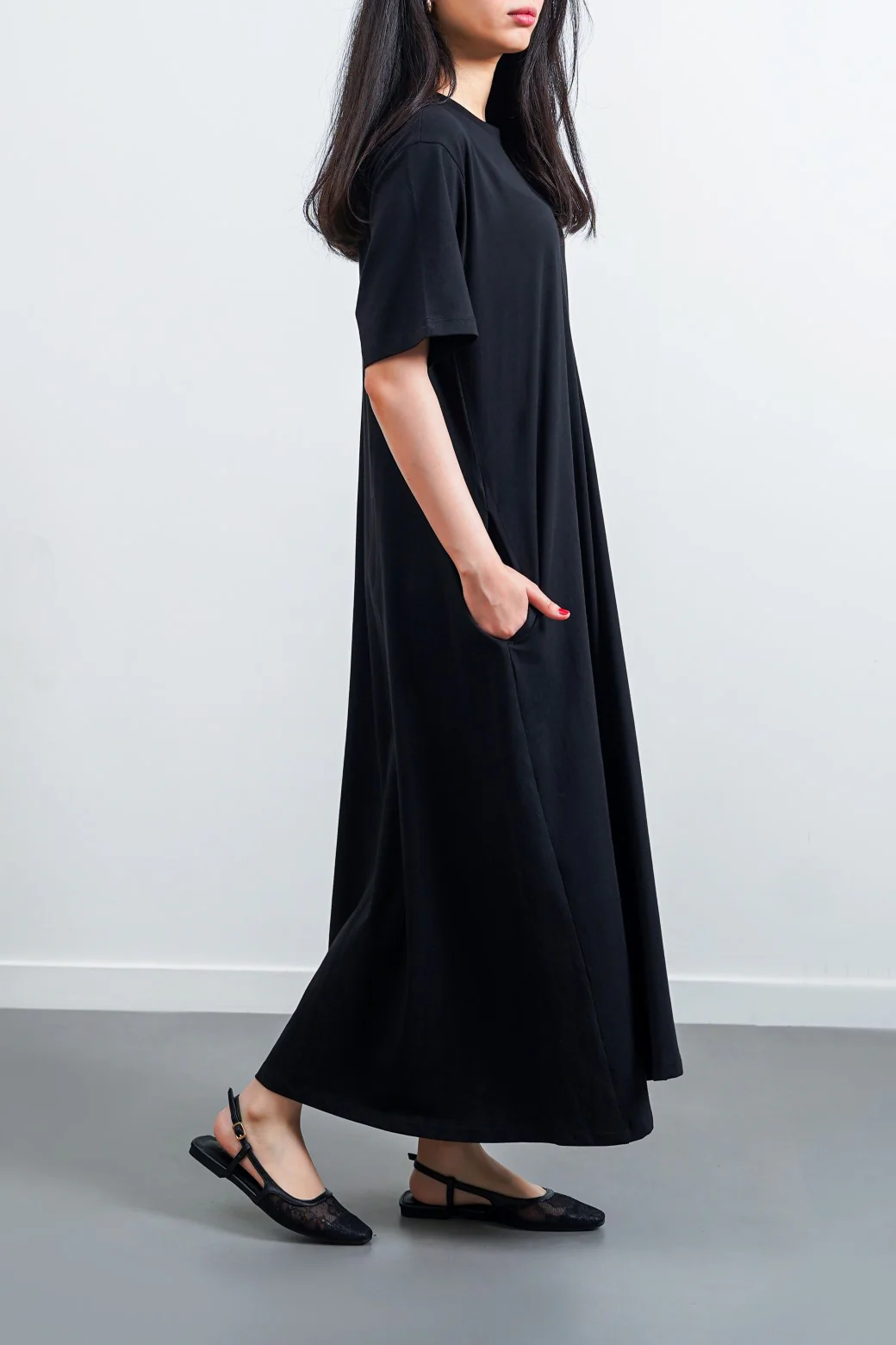 LONG A-LINE DRESS - Image 3