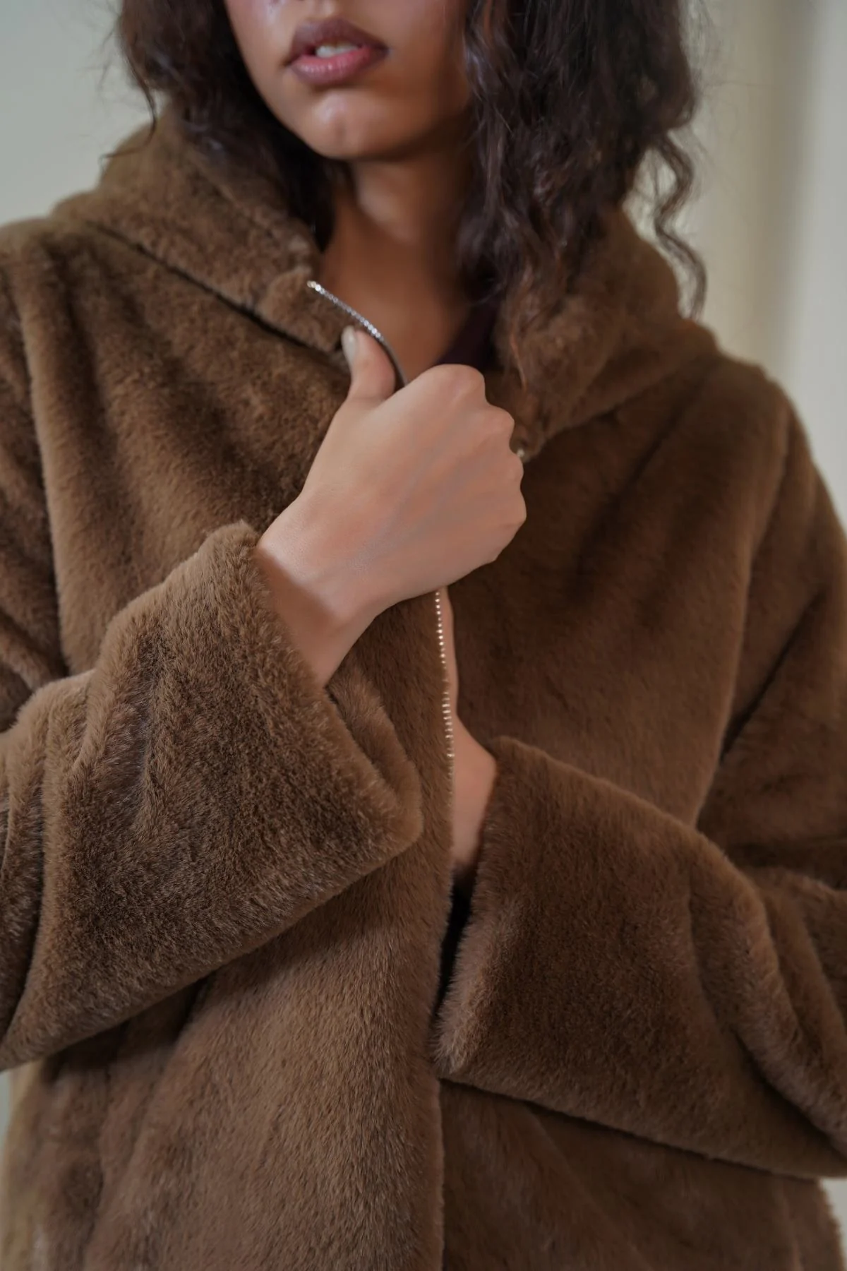 LONG FUR JACKET - Image 4