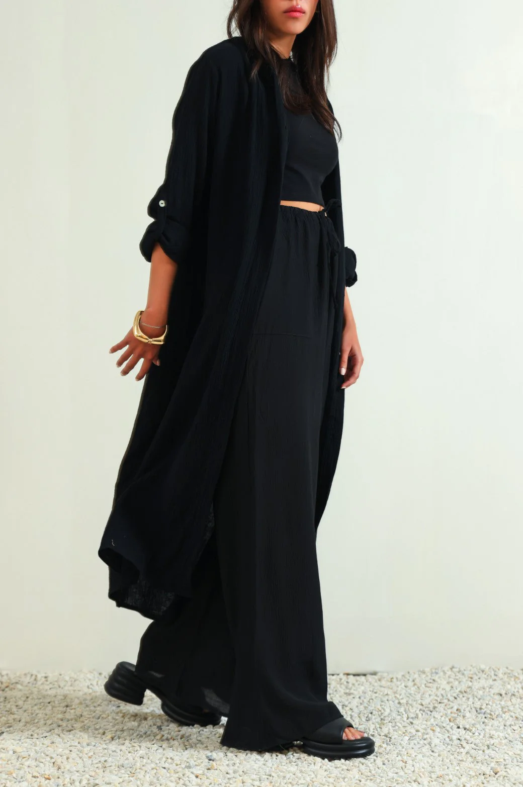 LONG MUSLIN TUNIC - Image 2