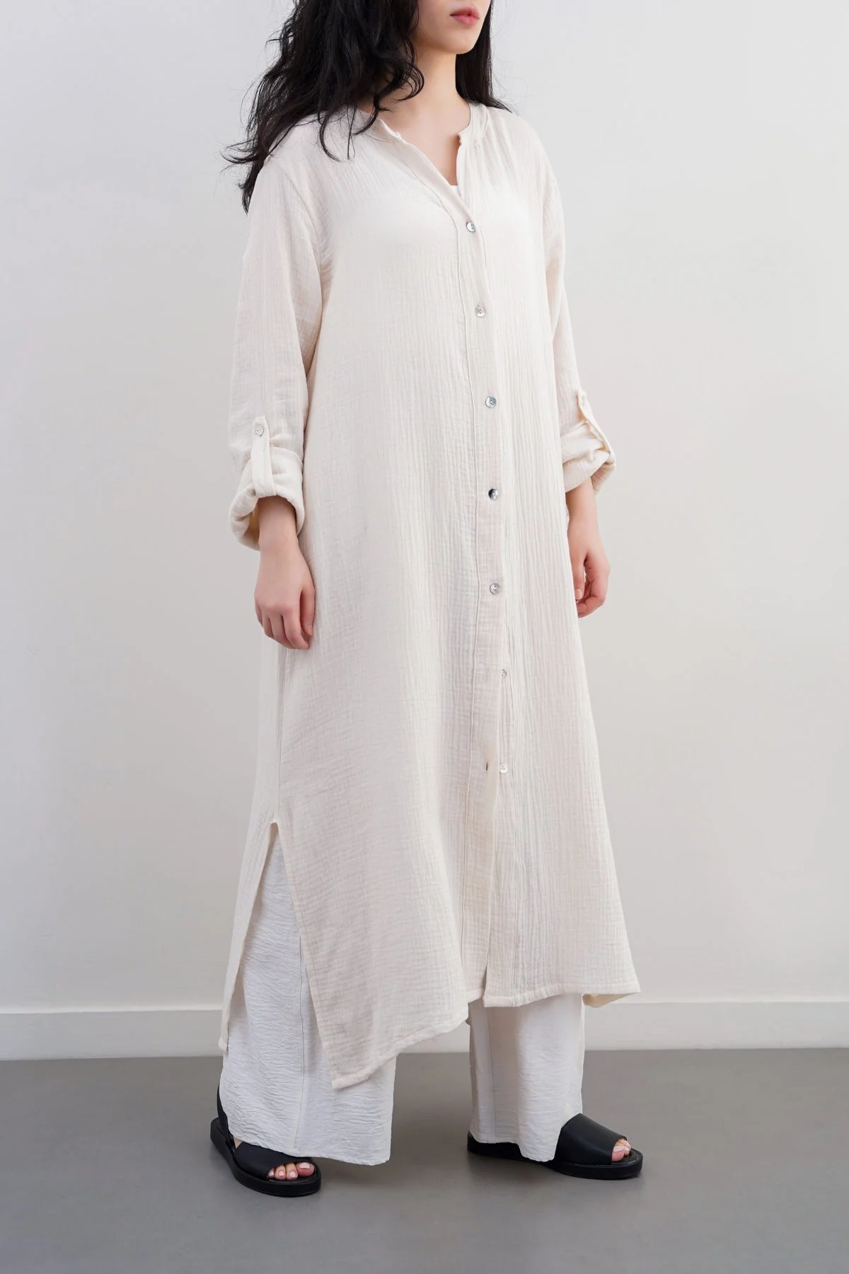 LONG MUSLIN TUNIC - Image 6