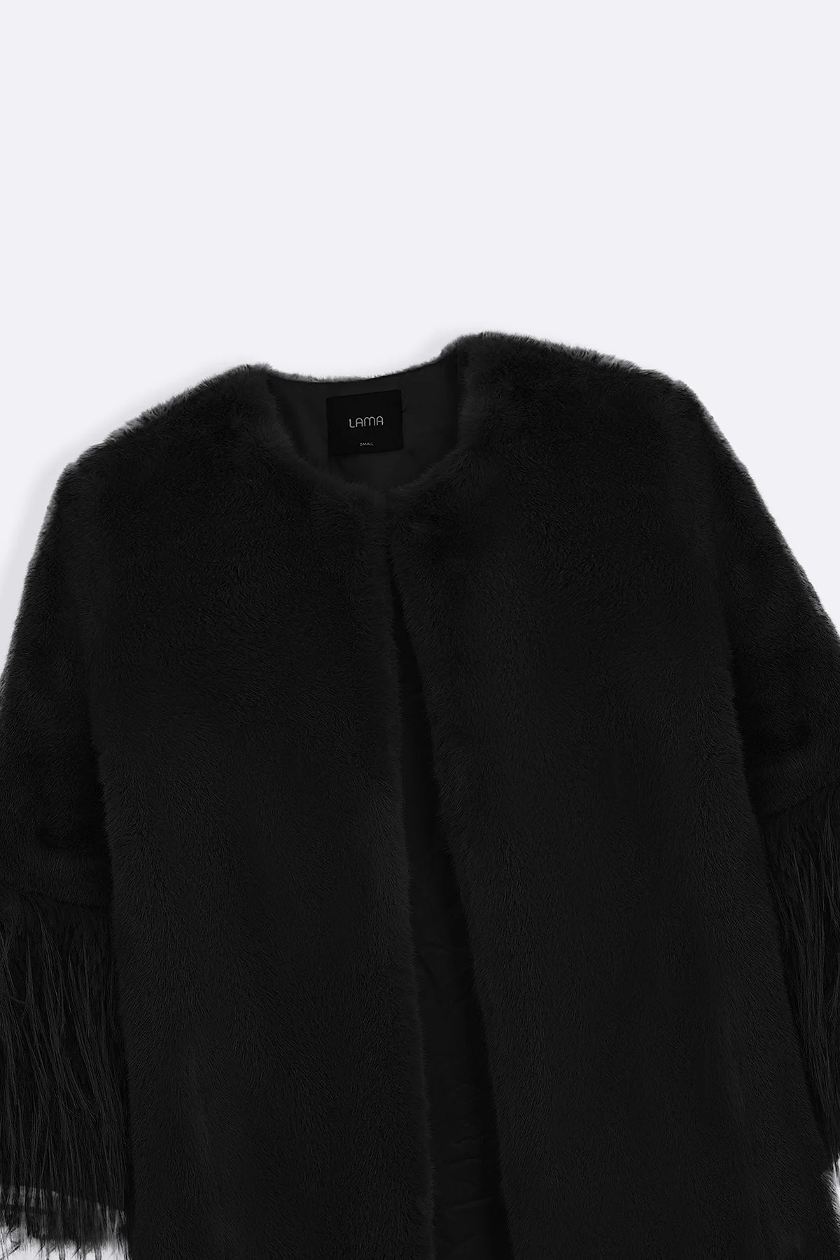 LONGLINE FEATHERED FUR COAT - Image 7