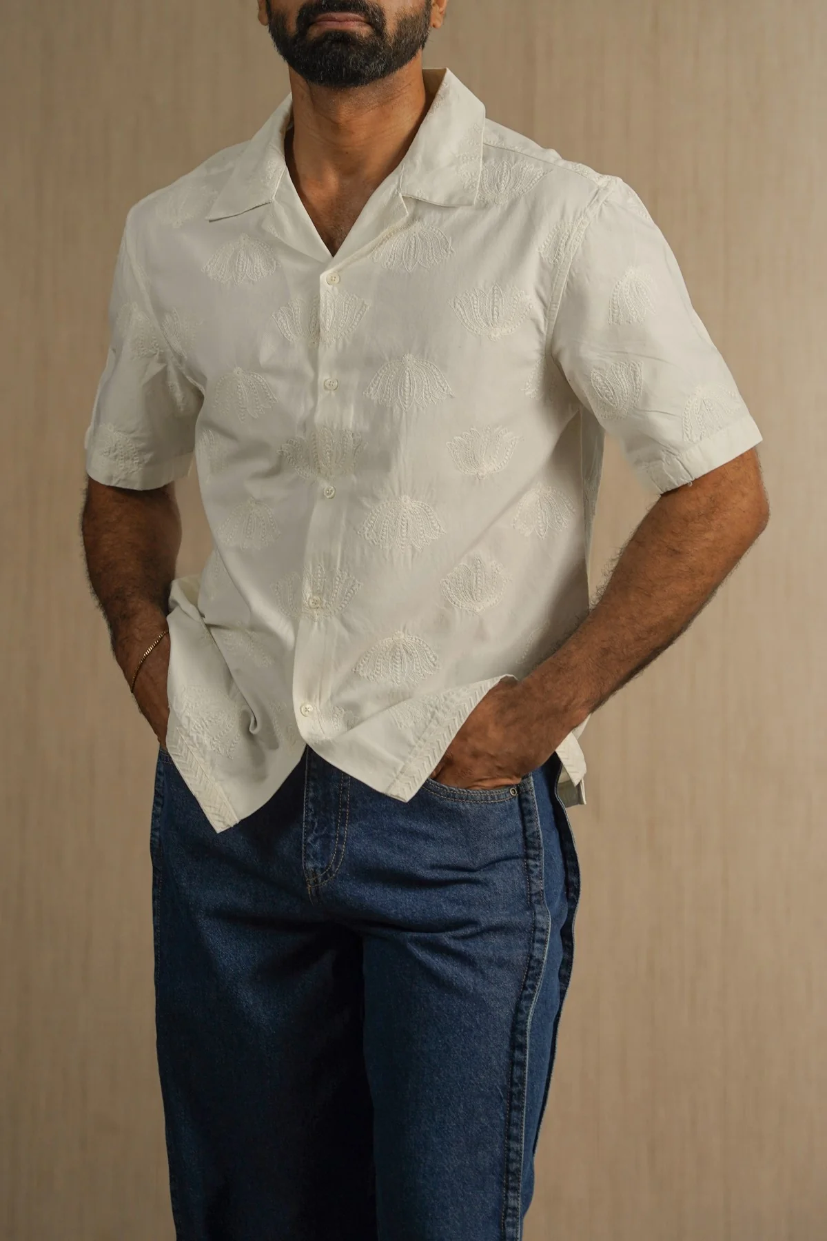 LOTUS EMBROIDERED SAFARI