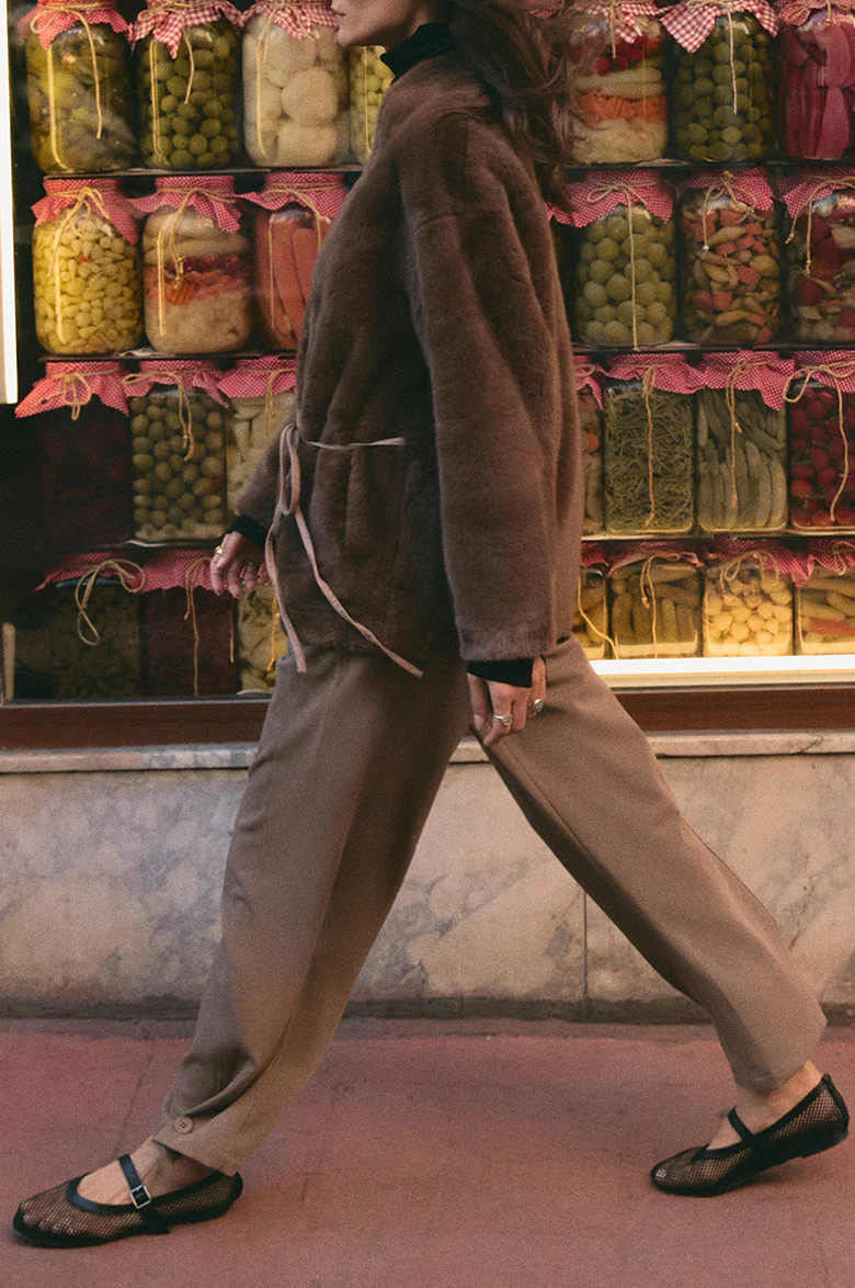 LUXE FUR WRAP COAT - Image 3